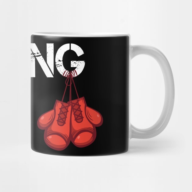 Boxing hanging gloves gift for boxer by Shirtbubble